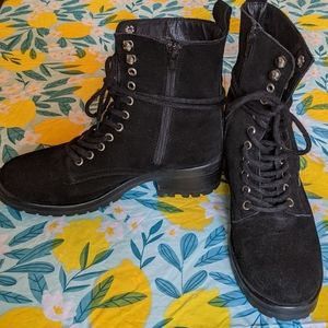 Steve Madden-Felt Combat Boots